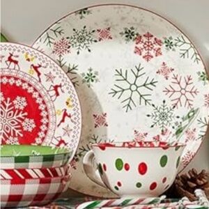 Large Christmas Serving Plate